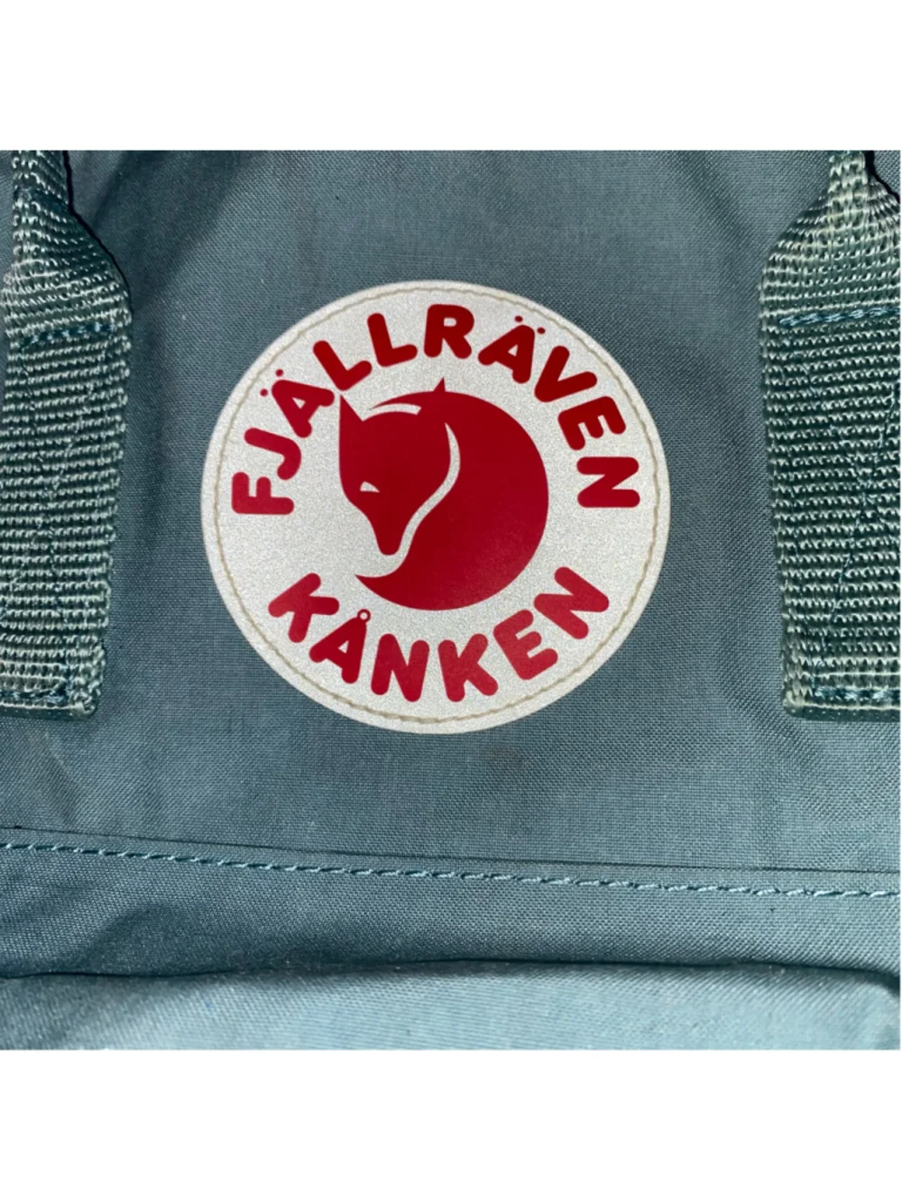 Women's Fjällräven Kånken Small Backpack Slate Blue and Red